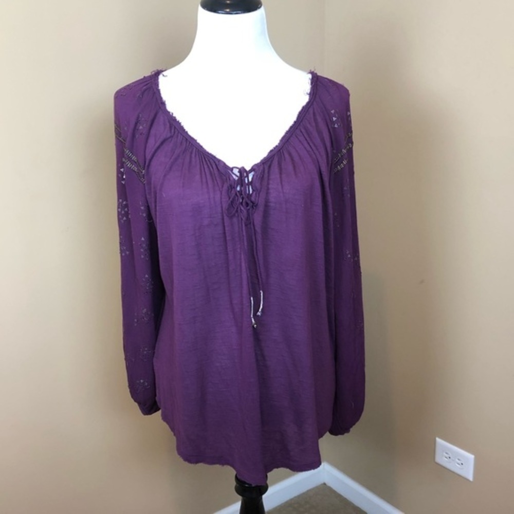 Boho Free People Top Blouse Small